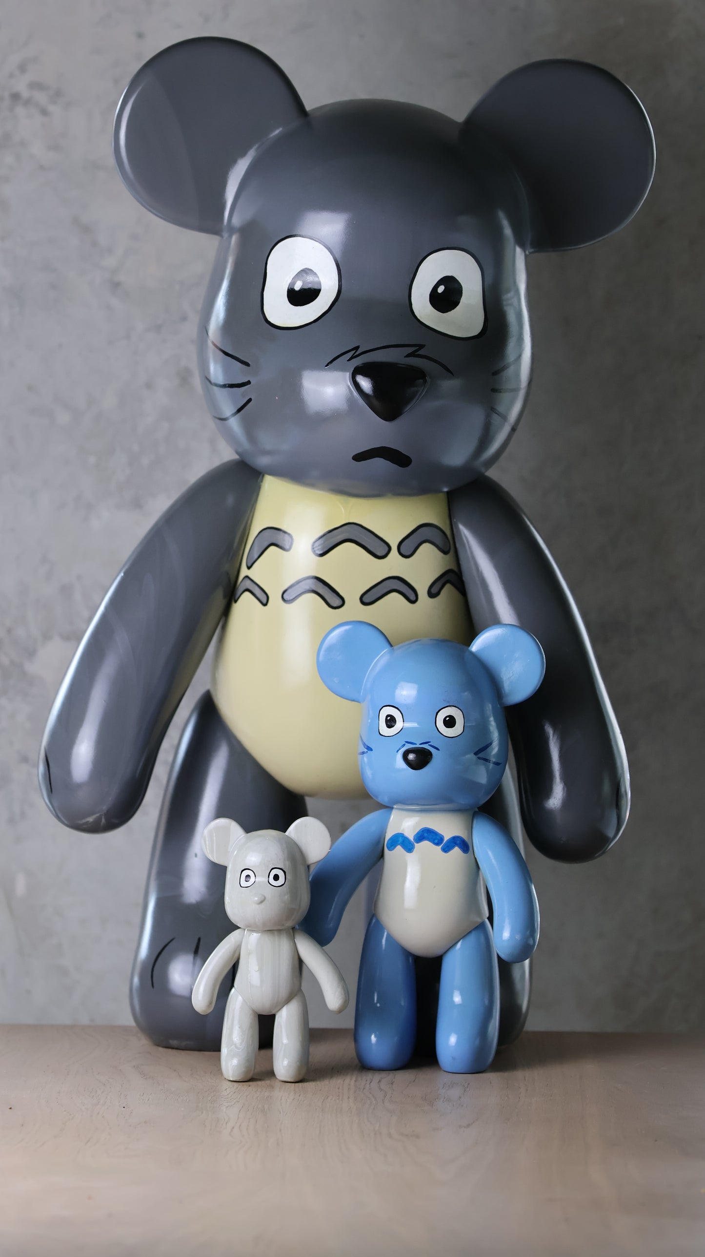 Totoro family - 75cm, 33cm, 18cm
